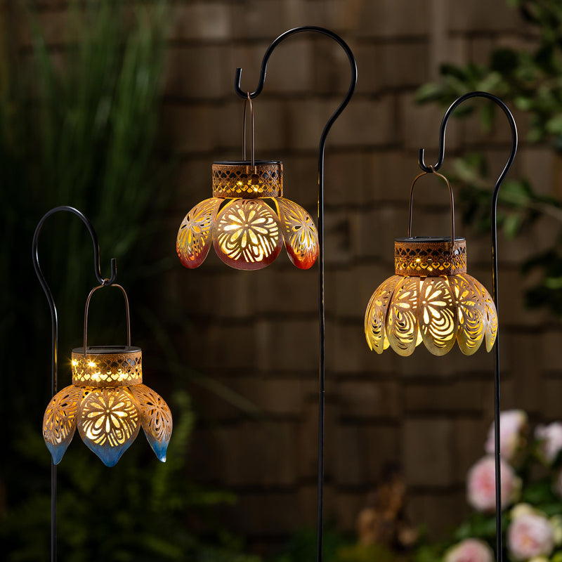Garden of Wonder Garden Stake, Solar Flower Lantern, 40"