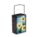 What She Shed Outdoor Lamp & Lighting, Floral Hand Painted Solar Lantern