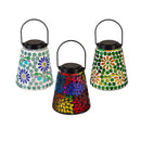 What She Shed Outdoor Lamp & Lighting, Flower Mosaic Solar Lantern