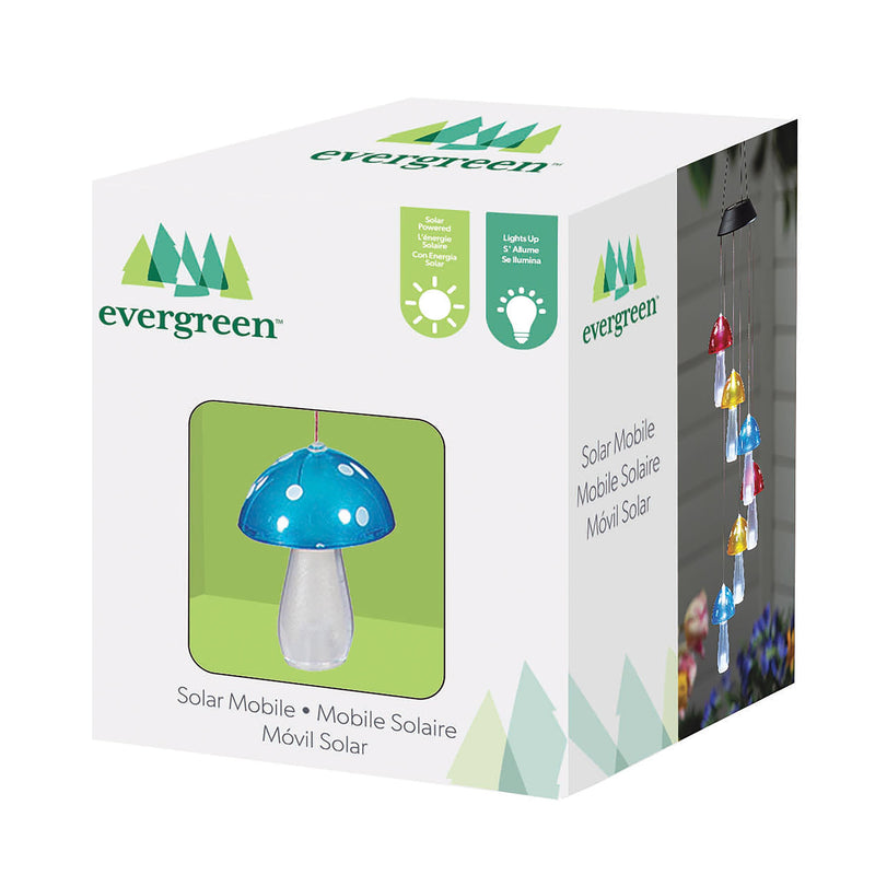 Garden of Wonder Mobile, Mushroom White Light Solar Mobile