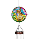 Pollinator Garden Mobile, White Light Solar Mobile, Scenic Pollinator