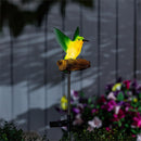 Hummingbird Chirping Charmer Solar Garden Stake