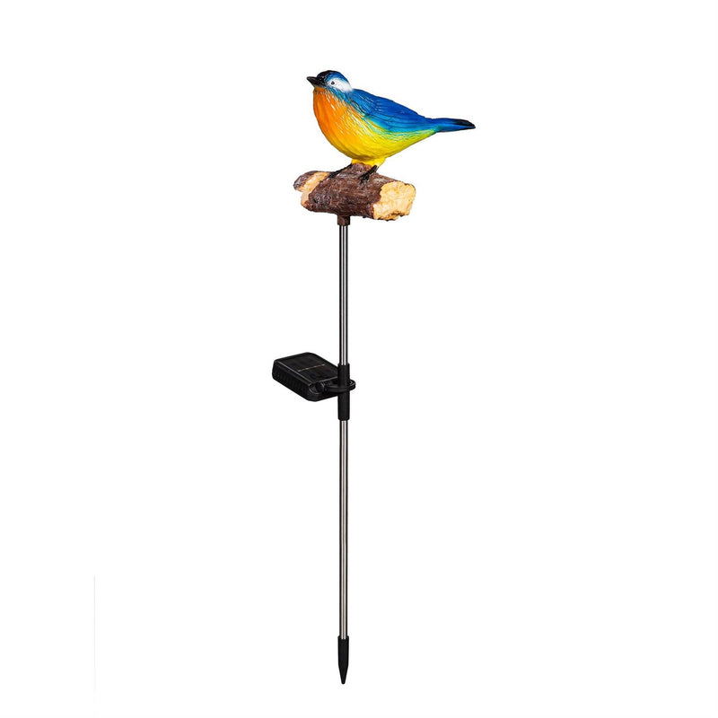 Bluebird Chirping Charmer Solar Garden Stake