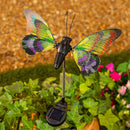 Flutterfly Solar Garden Stake, Rainbow