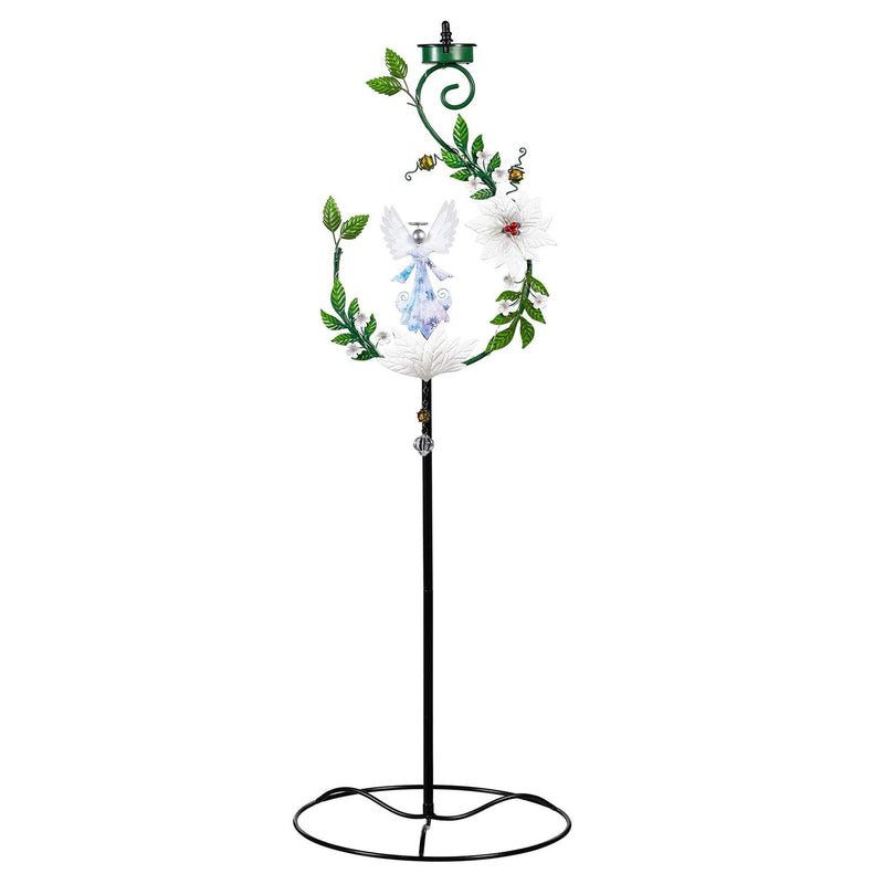 Season to Sparkle Garden Stake, 4-in-1 Solar Garden Stake, Angel, 48"H