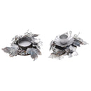 Metal Flower with Candle Holder/Tealight Holder,2 Asst,2thm010