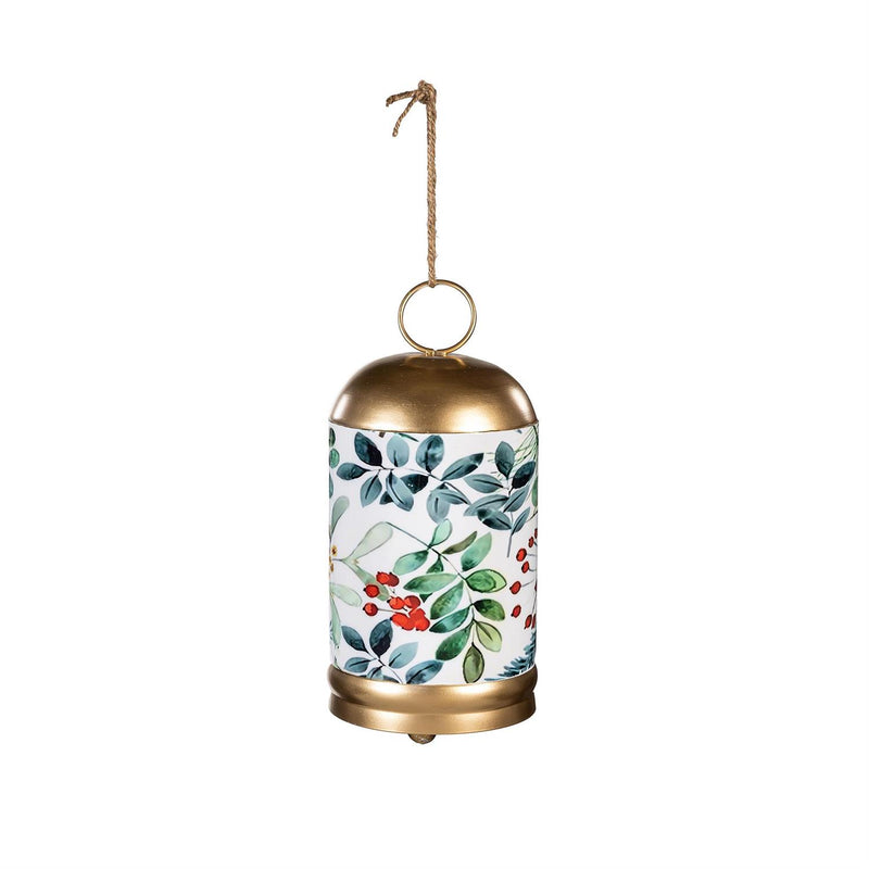 VivaStyle Garden Bell, Printed Bell, Festive Foliage, 10"H