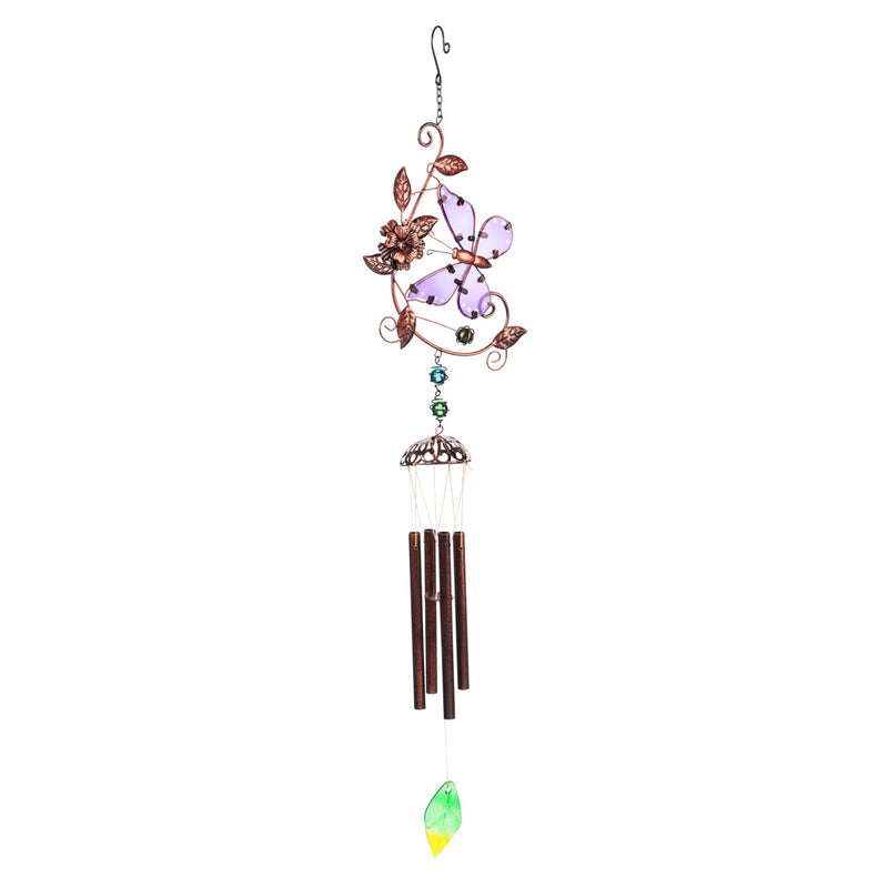 Garden Flutter Windchime Assortment, 6 assorted designs,2wc1110