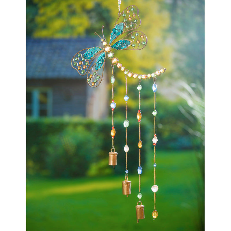 Dragonfly Design Beaded Wind Chime,2wc1809