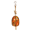 Art Glass Speckle Orange Bell Chime