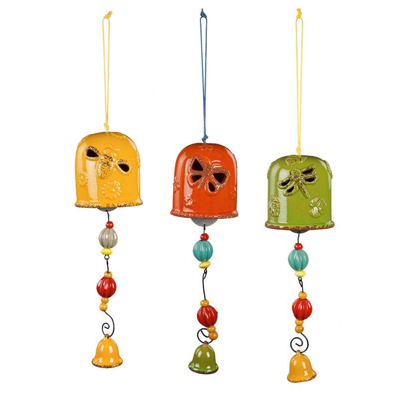 Ceramic Wind Chime, 3 Asst,2wc2056