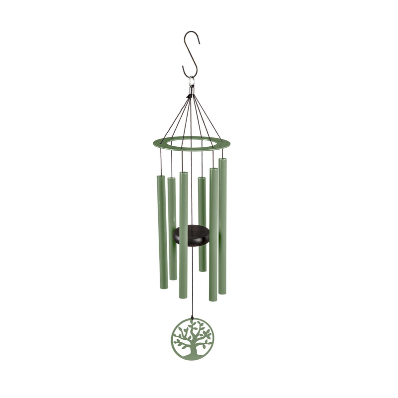 27"H Laser Cut Metal Hand Tuned Windchime, Tree, Scale "C",2wc2122