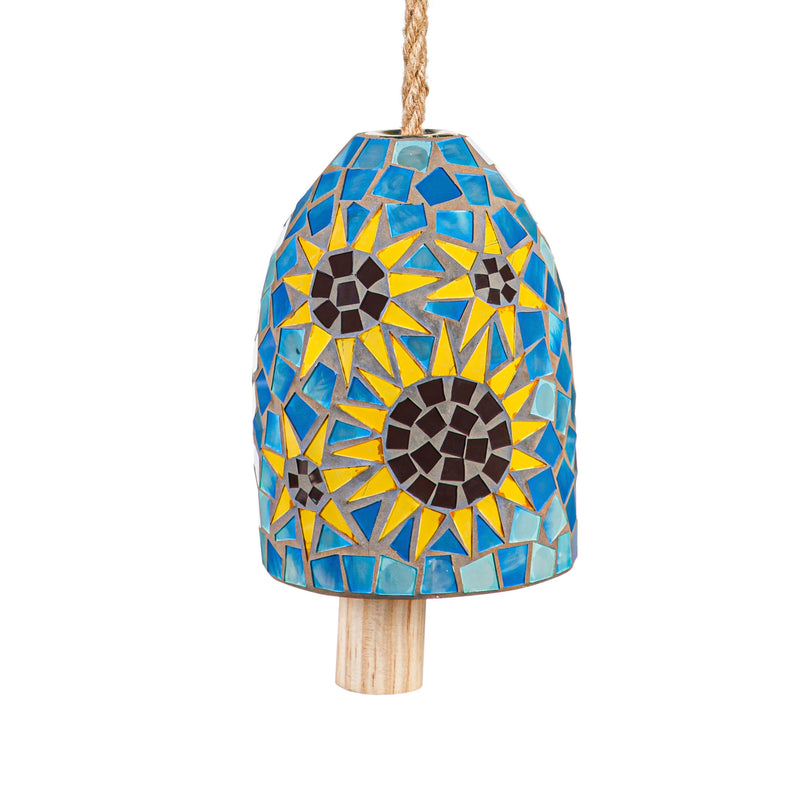 Sunflowers Mosaic Bell Chime,2wc2177