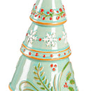 Christmas Tree Ceramic Hanging Bell, Asst of 2