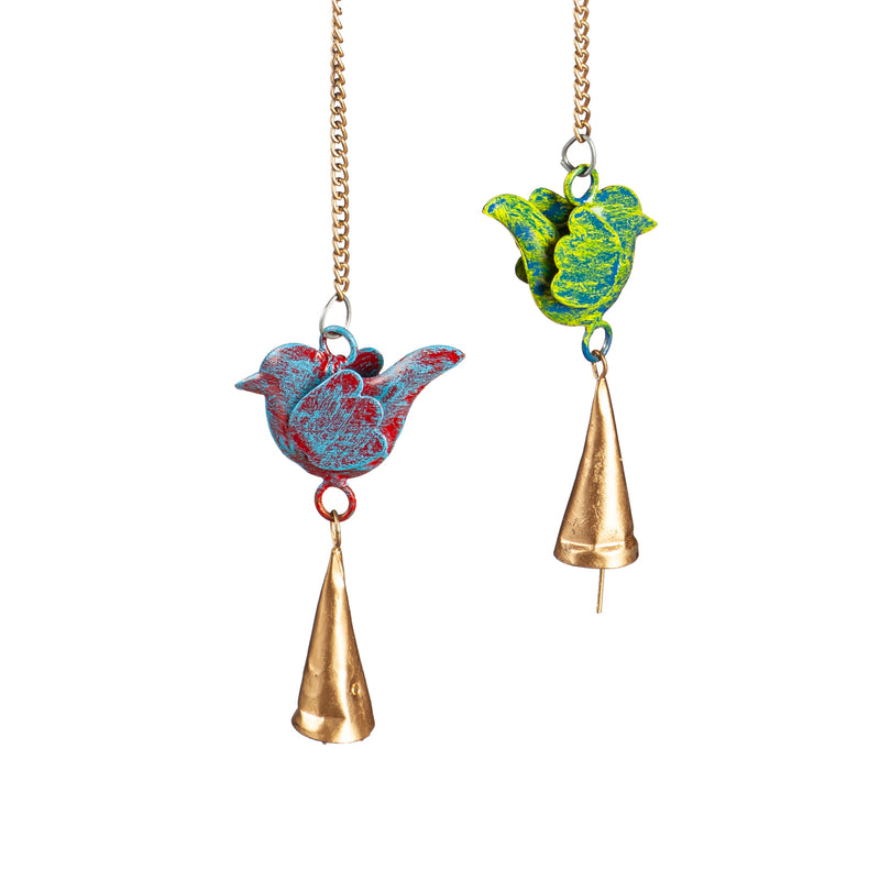 Colorful Metal Birds Hanging Garden Décor,2wc2282