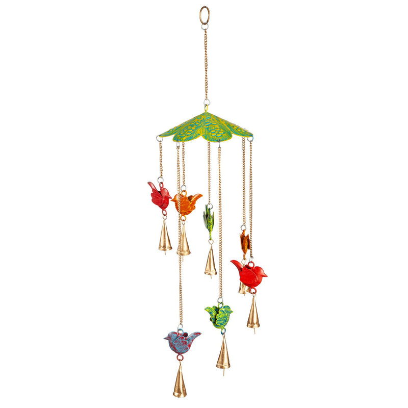 Colorful Metal Birds Hanging Garden Décor,2wc2282