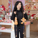 Evergreen Wind,Hand-Painted Puffy Gingerbread Bell,6x1.75x28 Inches