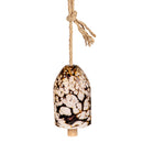 Evergreen Wind,Art Glass Bell, Natural,5.11x5.11x7.87 Inches