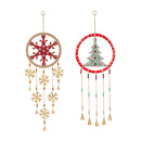 Evergreen Wind,36" Metal Beaded Holiday Wind Chime,11x1x36 Inches