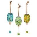 What She Shed Garden Bell, Solar Art Glass, Asst of 3