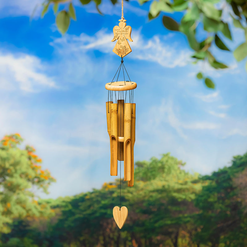 Angel Memorial Bamboo Wind Chime, 37" H