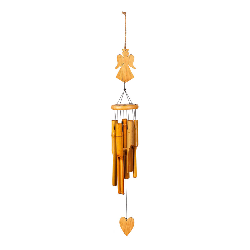 Angel Memorial Bamboo Wind Chime, 37" H