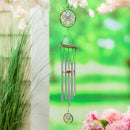 Butterfly Memorial Stained Glass Wind Chime