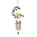 What She Shed Wind Chime, Metal, Bird on Leaves, Asst of 3