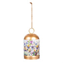 Golden Lilac Printed Metal Bell