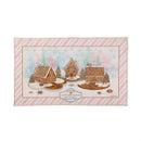 Season's Greeting Gingerbread Washable Indoor/Outdoor Mat