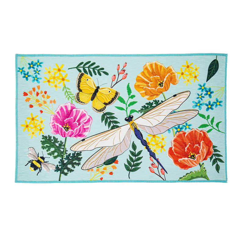 Greenhouse Garden Welcome Friends Washable Indoor/Outdoor Mat