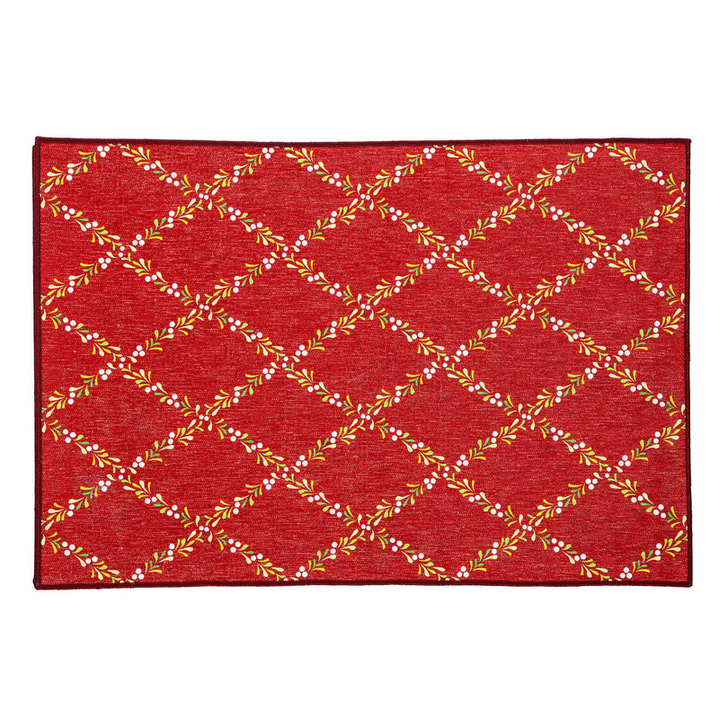 Welcome Foliage Pennant  Washable Mat 24"x 36"