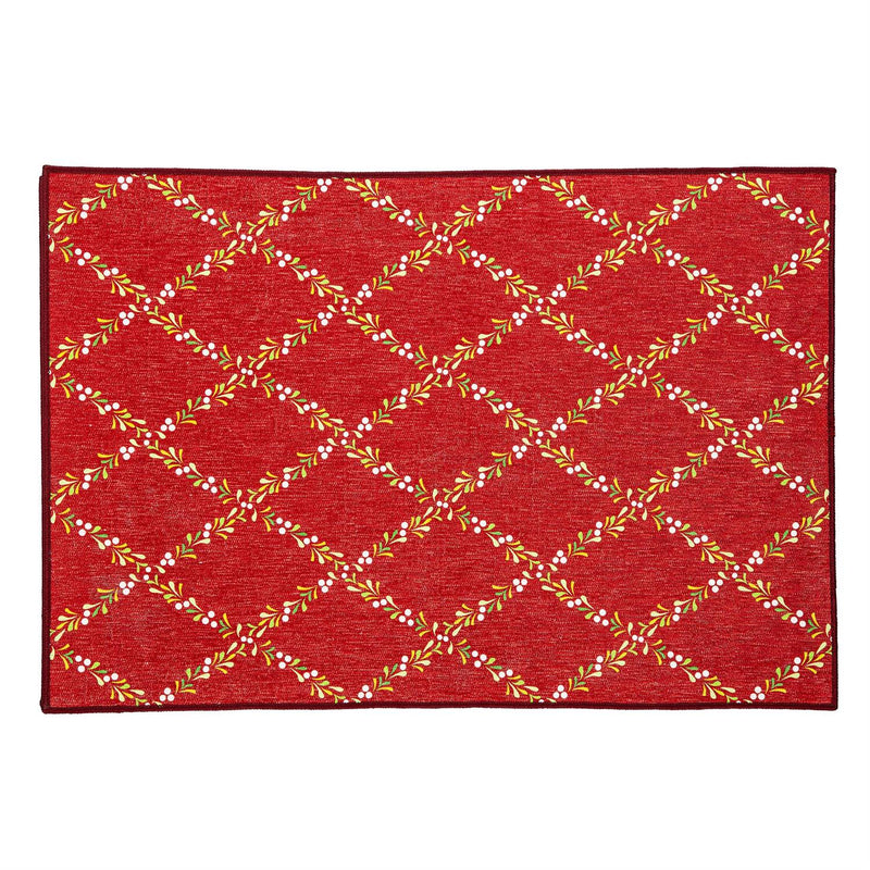 Welcome Foliage Pennant  Washable Mat 24"x 36"