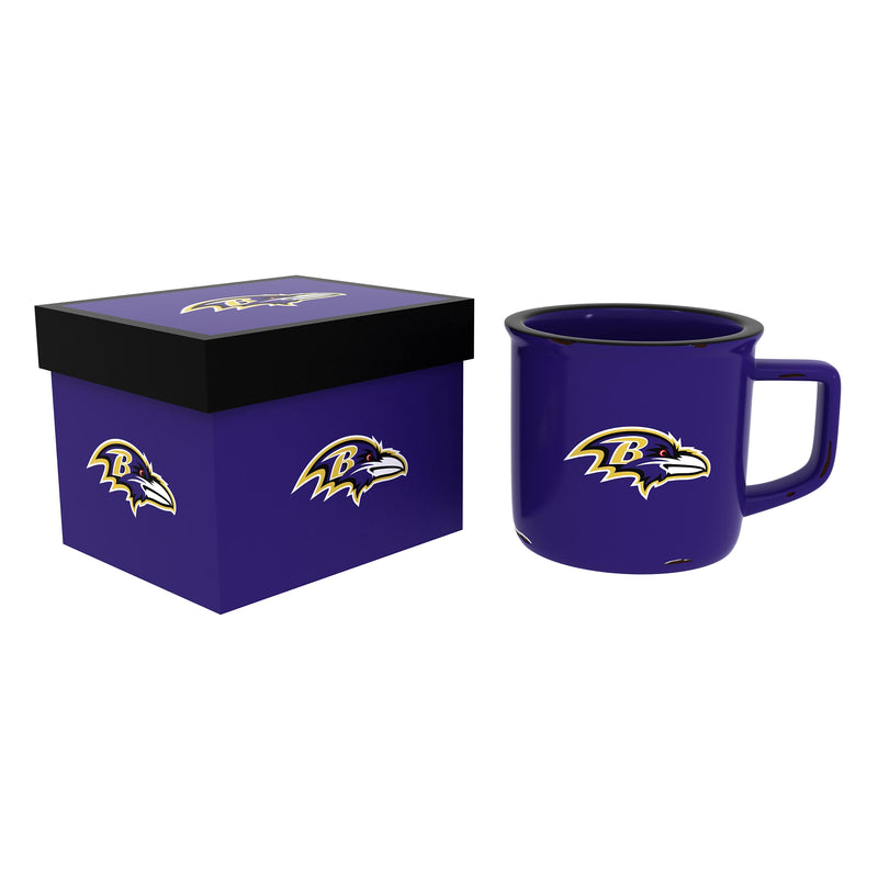 Baltimore Ravens Ceramic Camp Cup with Enamel Finish, 14oz