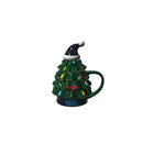 Evergreen Home Accents,18oz. Holiday Tree Cup Gift Set, Carolina Panthers,4.84x6.42x7.09 Inches