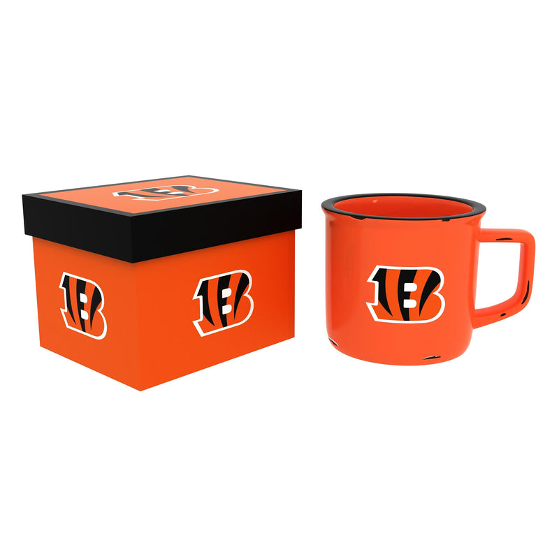 Cincinnati Bengals Ceramic Camp Cup with Enamel Finish, 14oz