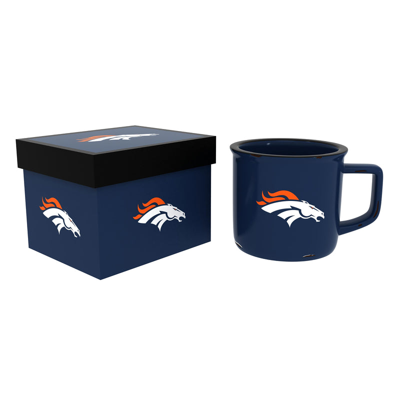 Denver Broncos Ceramic Camp Cup with Enamel Finish, 14oz