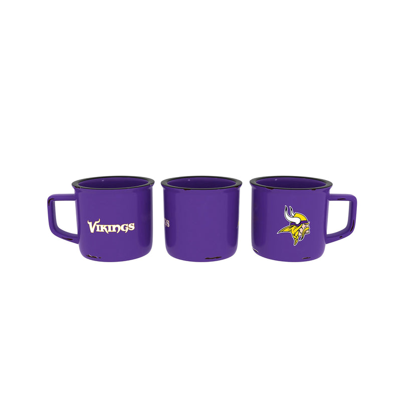 Minnesota Vikings Ceramic Camp Cup with Enamel Finish, 14oz