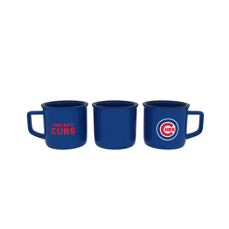 Chicago Cubs Ceramic Camp Cup with Enamel Finish, 14oz