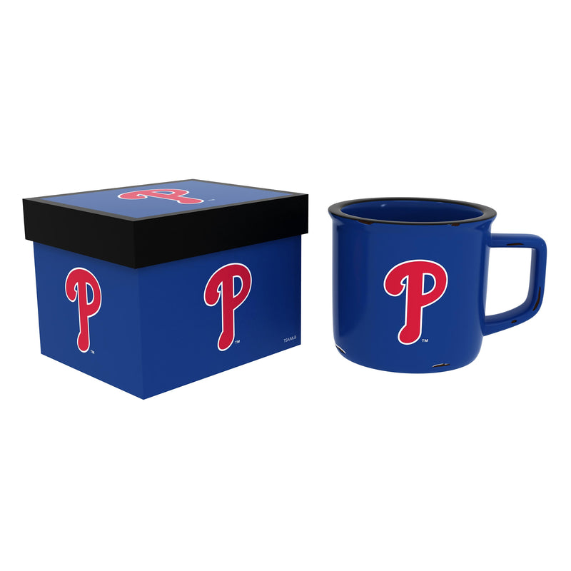 Philadelphia Phillies Ceramic Camp Cup with Enamel Finish, 14oz