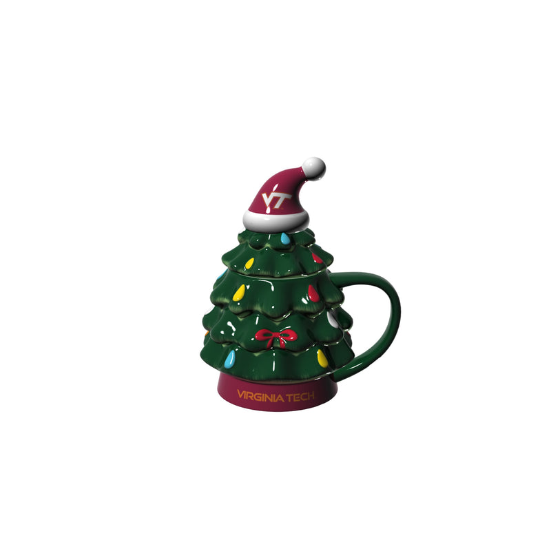 Evergreen Home Accents,18oz. Holiday Tree Cup Gift Set, Virginia Tech,4.84x6.42x7.09 Inches