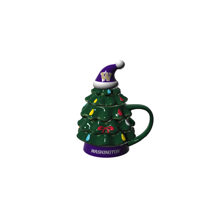 Evergreen Home Accents,18oz. Holiday Tree Cup Gift Set, University of Washington,4.84x6.42x7.09 Inches