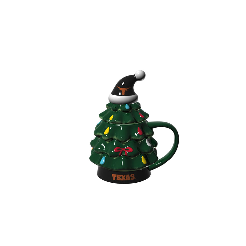 Evergreen Home Accents,18oz. Holiday Tree Cup Gift Set, University of Texas,4.84x6.42x7.09 Inches