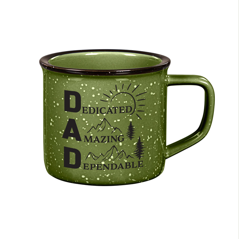 Evergreen Home Accents,15oz Ceramic Cup w/ Gift Box, D.A.D.,3.98x5.43x3.54 Inches