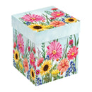 Floral Sculpted Ceramic Cup, 16oz, Gift Box