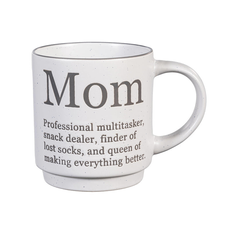 Coffee Cup Funny Title Series Ceramic Cup, Mom, 14oz, Gift Box