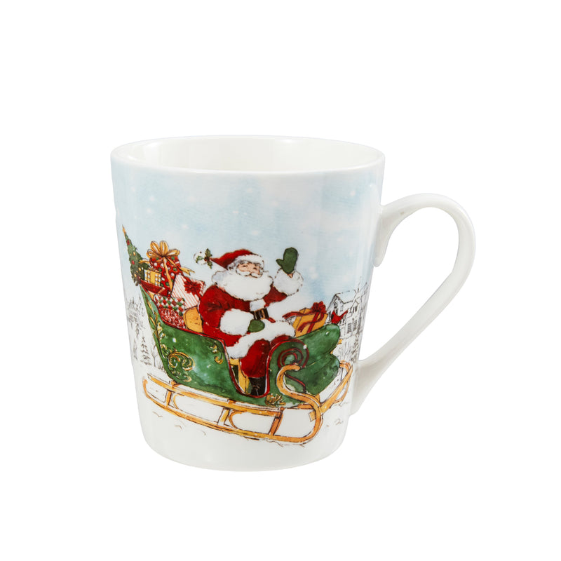 Evergreen Home Accents,12oz Ceramic Flare Cup w/ Gift Box, Special Delivery,5.03x3.7x4 Inches