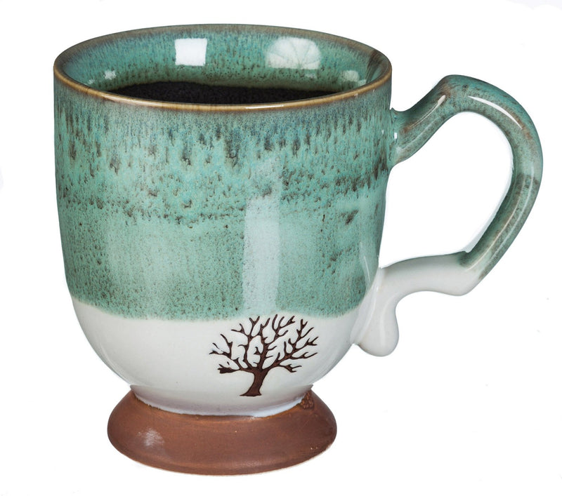 Artisan Series Cup, 14 OZ., w/stamped accents, Tree,3asu6888a