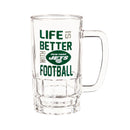 Glass Tankard Cup, with Gift Box, New York Jets,3br3821