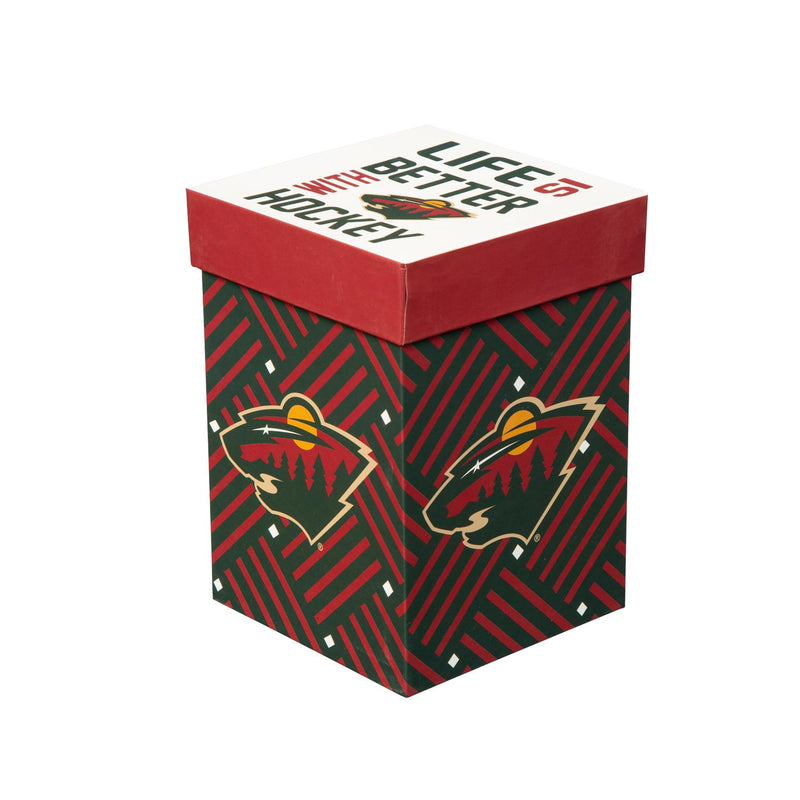 Glass Tankard Cup with Gift Box, Minnesota Wild